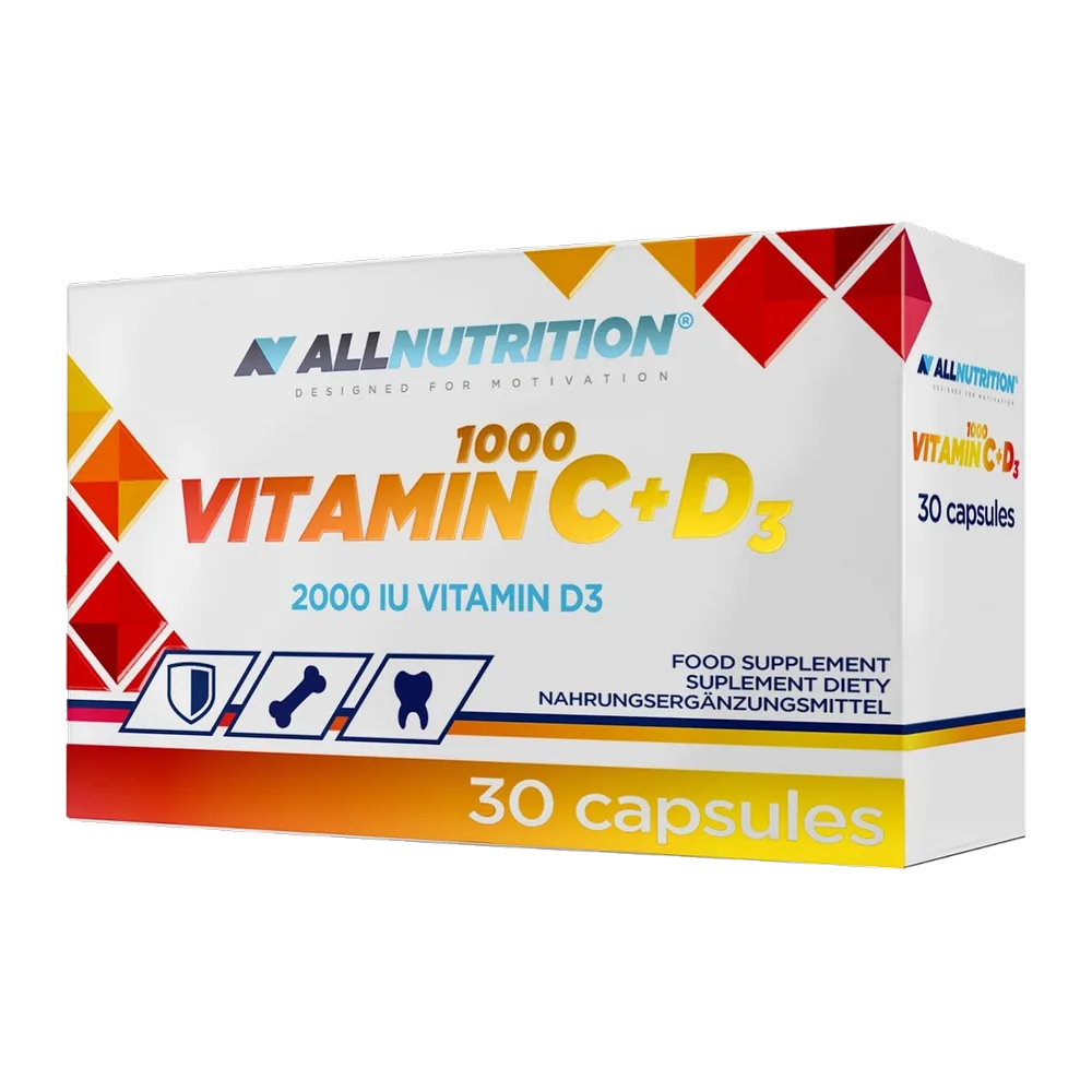 ALLNUTRITION Vitamin C 1000 + D3 30 caps